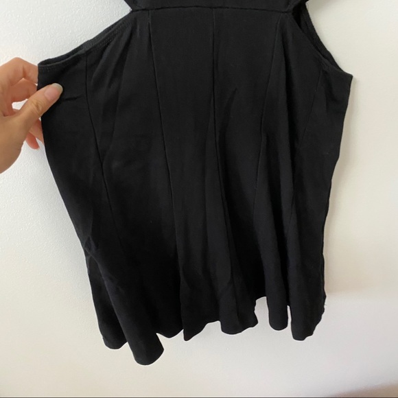 FOREVER 21 BLACK FIT & FLARE CUT OUT DRESS - Picture 4 of 10